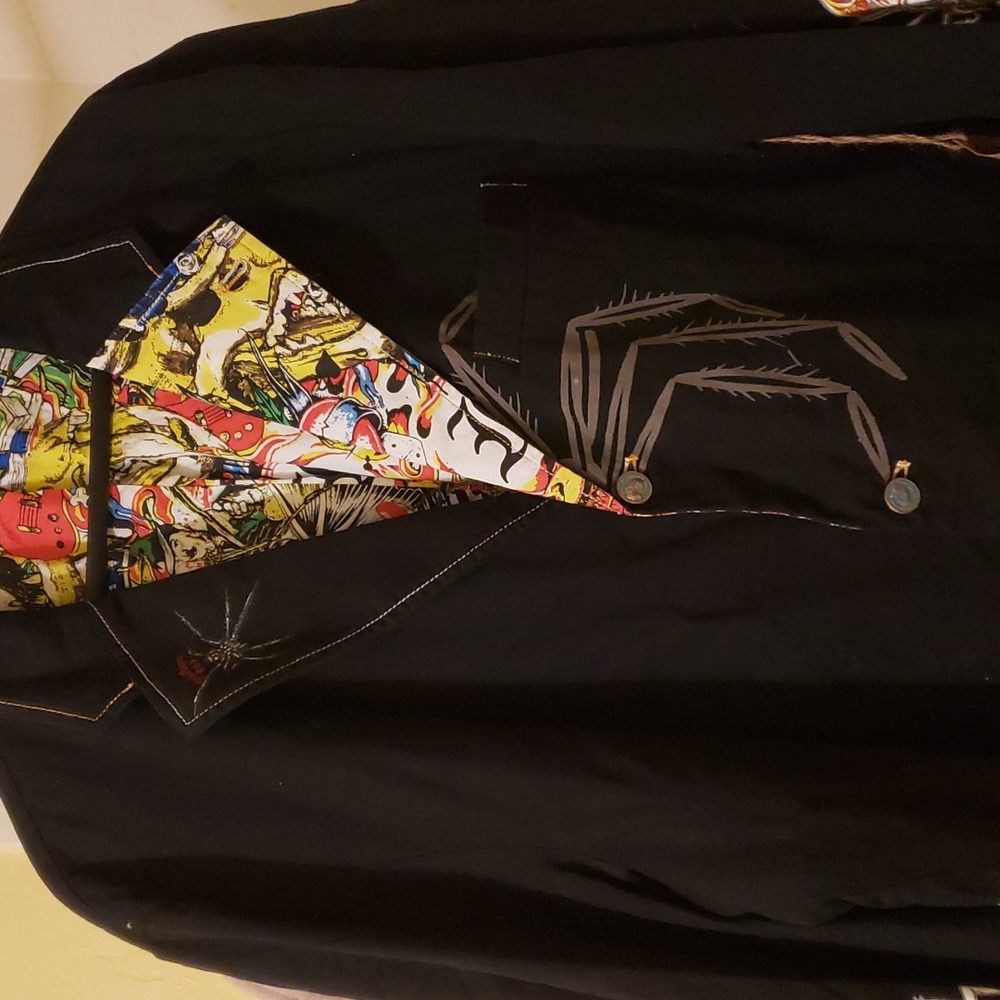 Inkslingers Blue Moe Goth Tattoo Blazer/Jacket With Tags sz 4xl